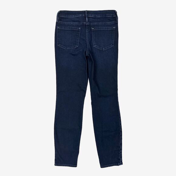 Athleta Sculptek Skinny Jeans Size 8 Overdye Wash Dark Blue Comfy Athleisure - Picture 2 of 4
